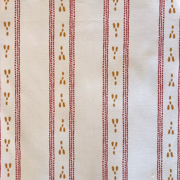 Running Hares stripe fabric