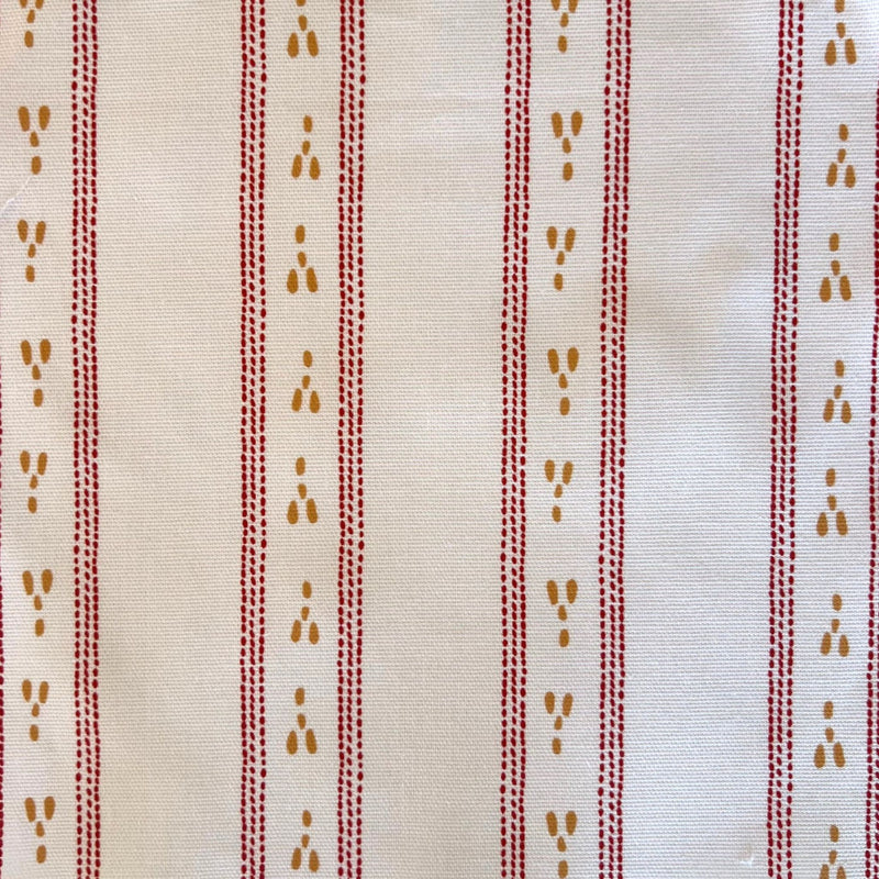 Running Hares stripe fabric