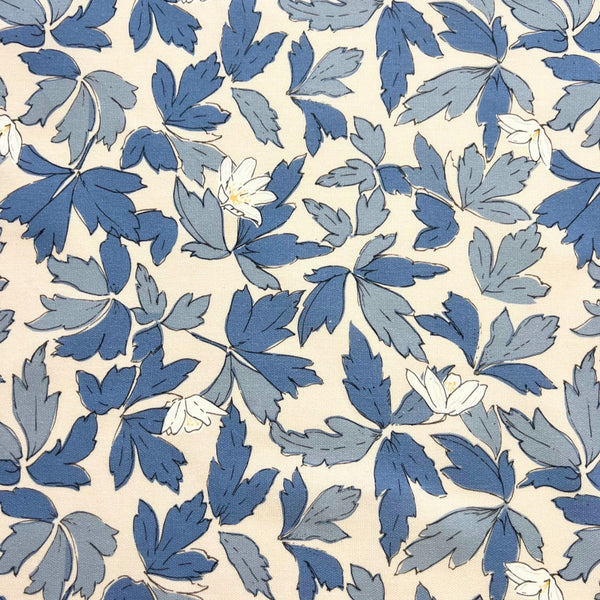 leaves and flowers fabric which can be recoloured to suit your interior scheme
