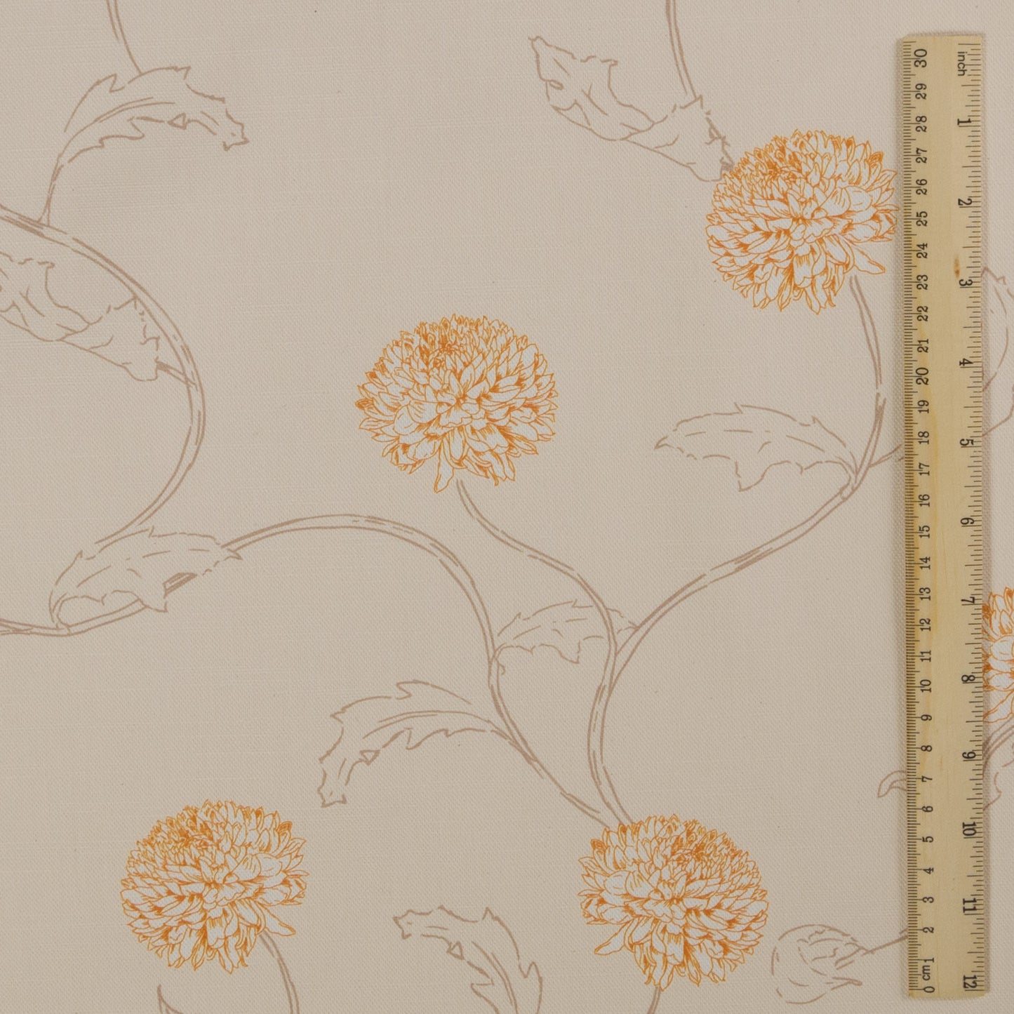 Chrysanthemum Floral Fabric*
