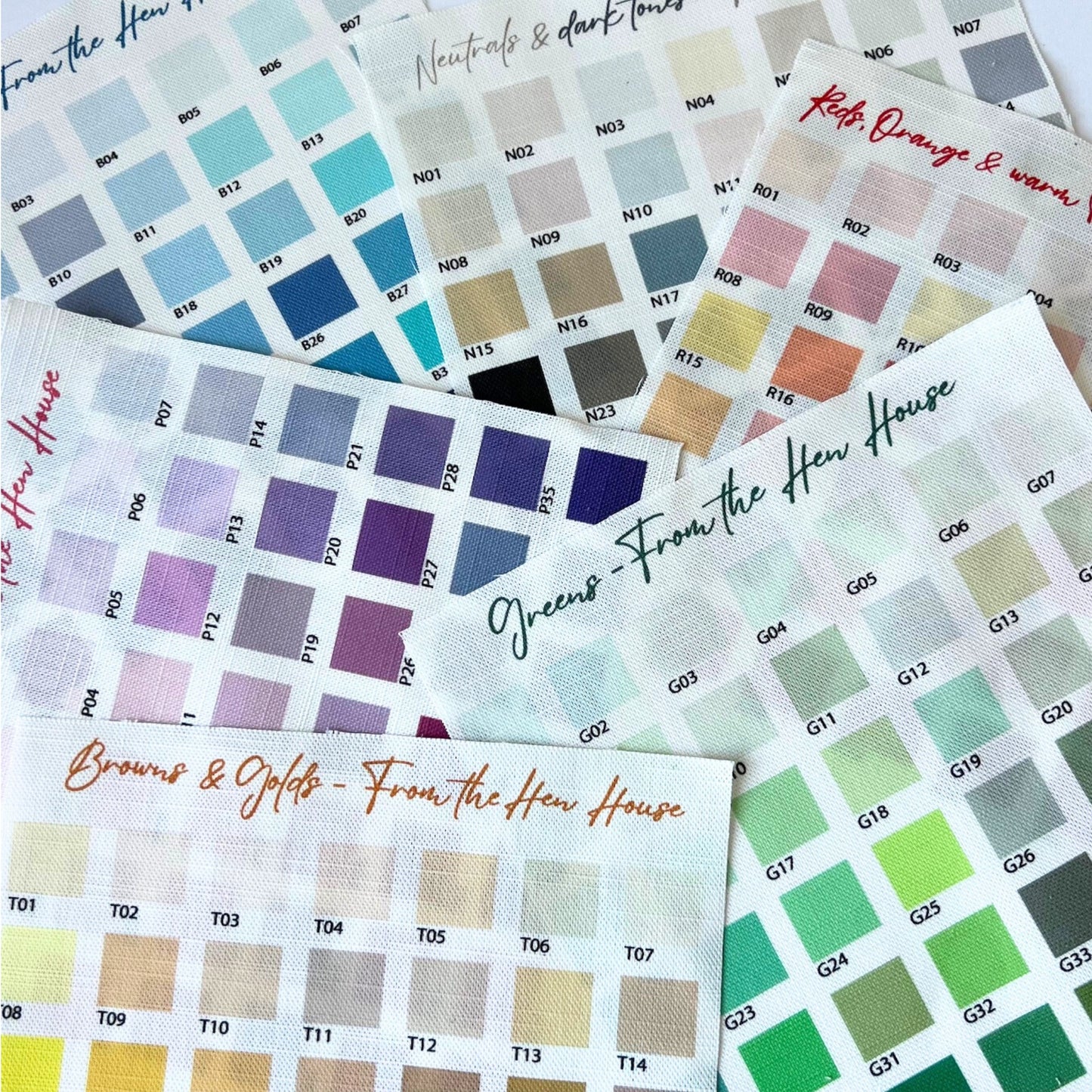 Colour palettes for bespoke colouring of design