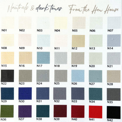 Neutrals and dark tones colour palette