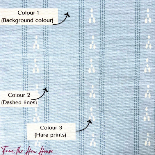 Running Hares Stripe - bespoke sample