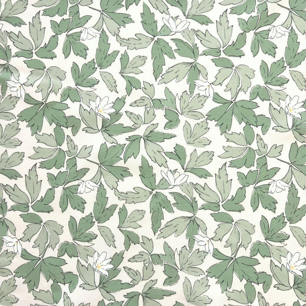 Leaves and flower patterned fabric which can be personalised