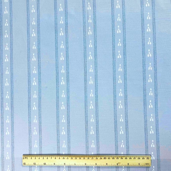 Running Hares stripe fabric