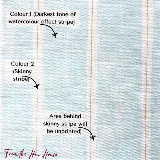 Watercolour Stripe bespoke sample