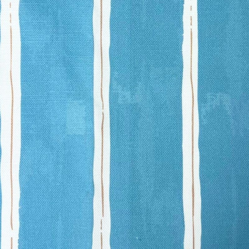 Acqua blue stripy interiors fabric