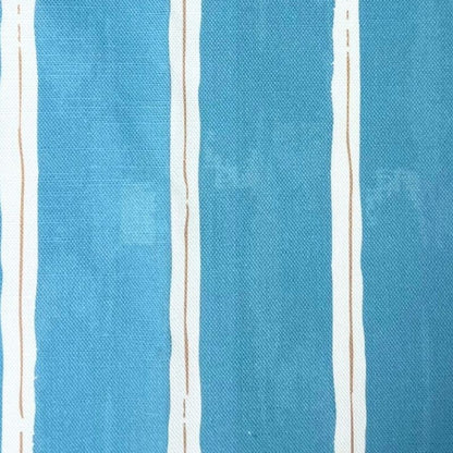 Acqua blue stripy interiors fabric