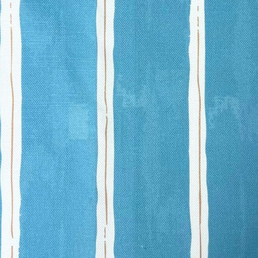 Acqua blue stripy interiors fabric