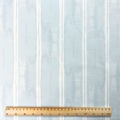 light blue grey stripy fabric for interiors